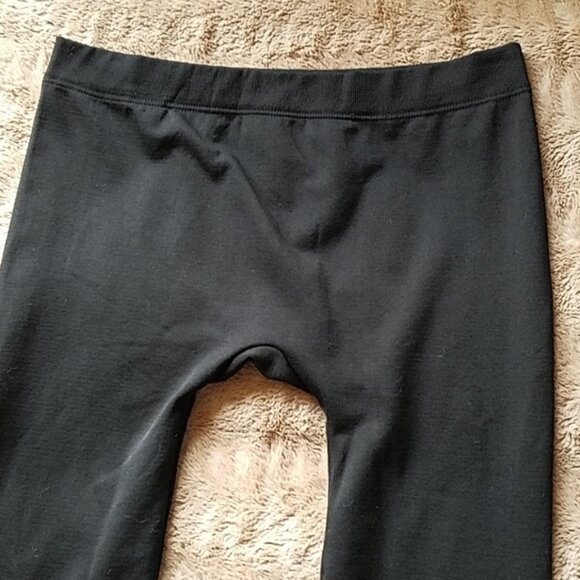 2 items - navy print top and black leggings women's size M - Picture 5 of 8